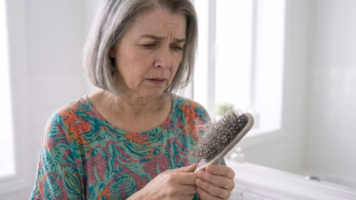 femme ménopause perte de cheveux